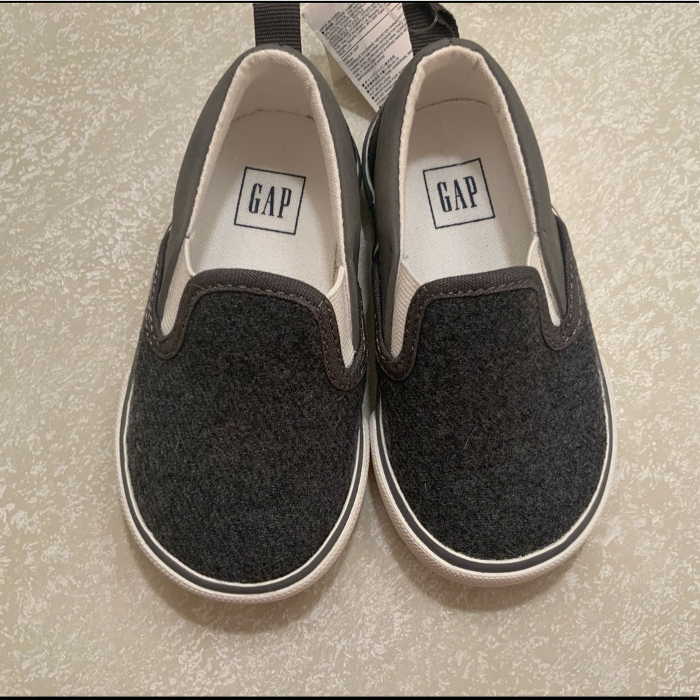 Gap Kids Gray Canvas Slip-on Sneaker